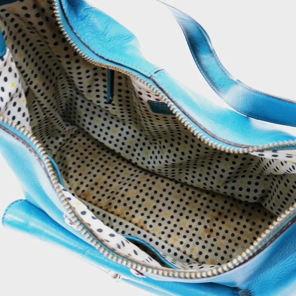 Kate Spade Serena Scion Blue  Leather‎ Shoulder Handbag